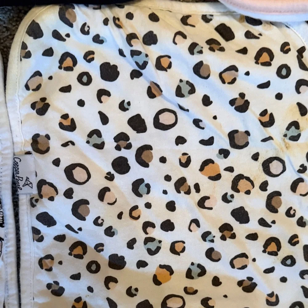 Set of 5 Copper Pearl Patterned Burp Cloths - Picture 5 of 7